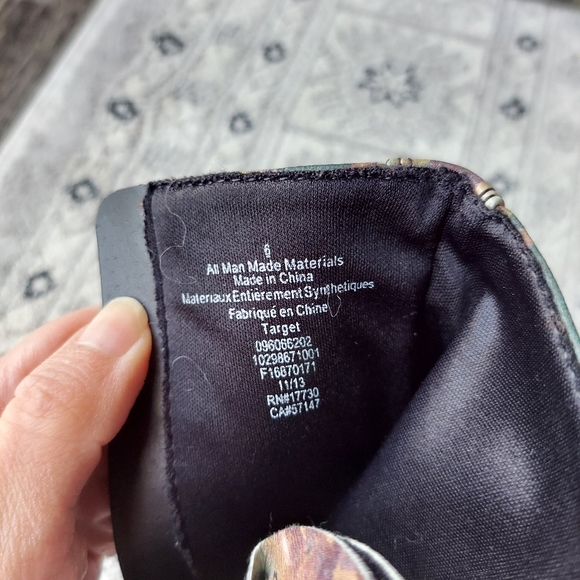 Mossimo Supply Co. Floral Print Combat Boots - Picture 6 of 7